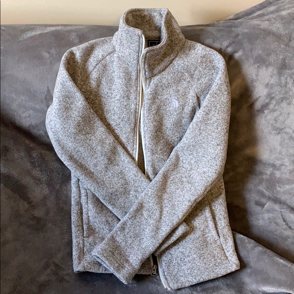 North Face Zip Up Sweater